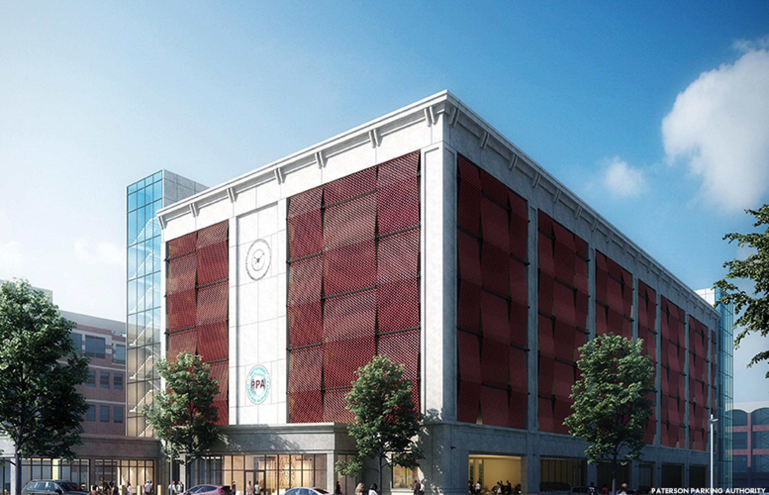 Rendering of the proposed Ward Street Garage replacement.